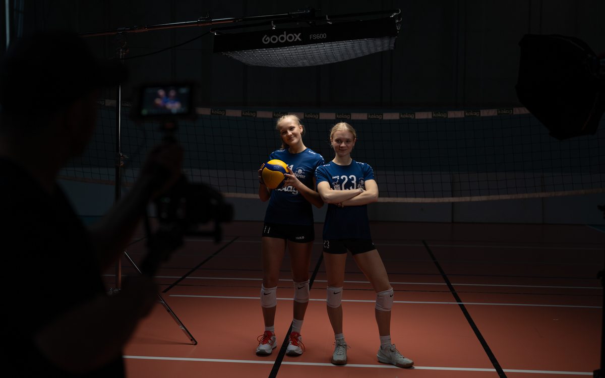 Media Day mit zwei Spielerinnen